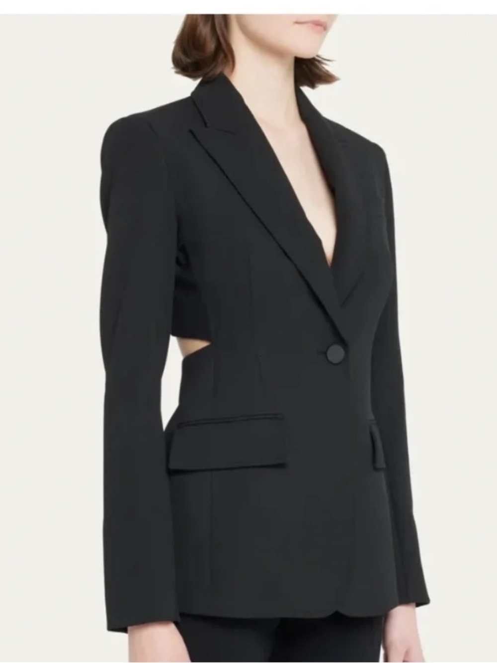 A.L.C. Carlyle Cutout Back Blazer. Black Size 6